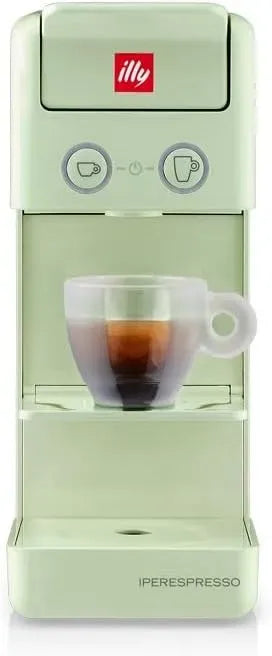 macchina da caffè elettrica, verde, semiautomatica