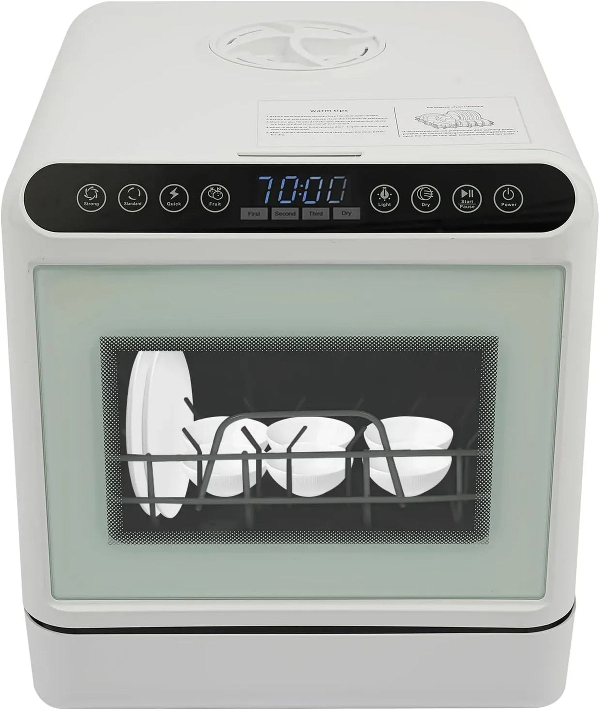 Lavastoviglie, macchina lavapiatti, tavolo, Lavastoviglie da tavolo con 4 modalità di lavaggio