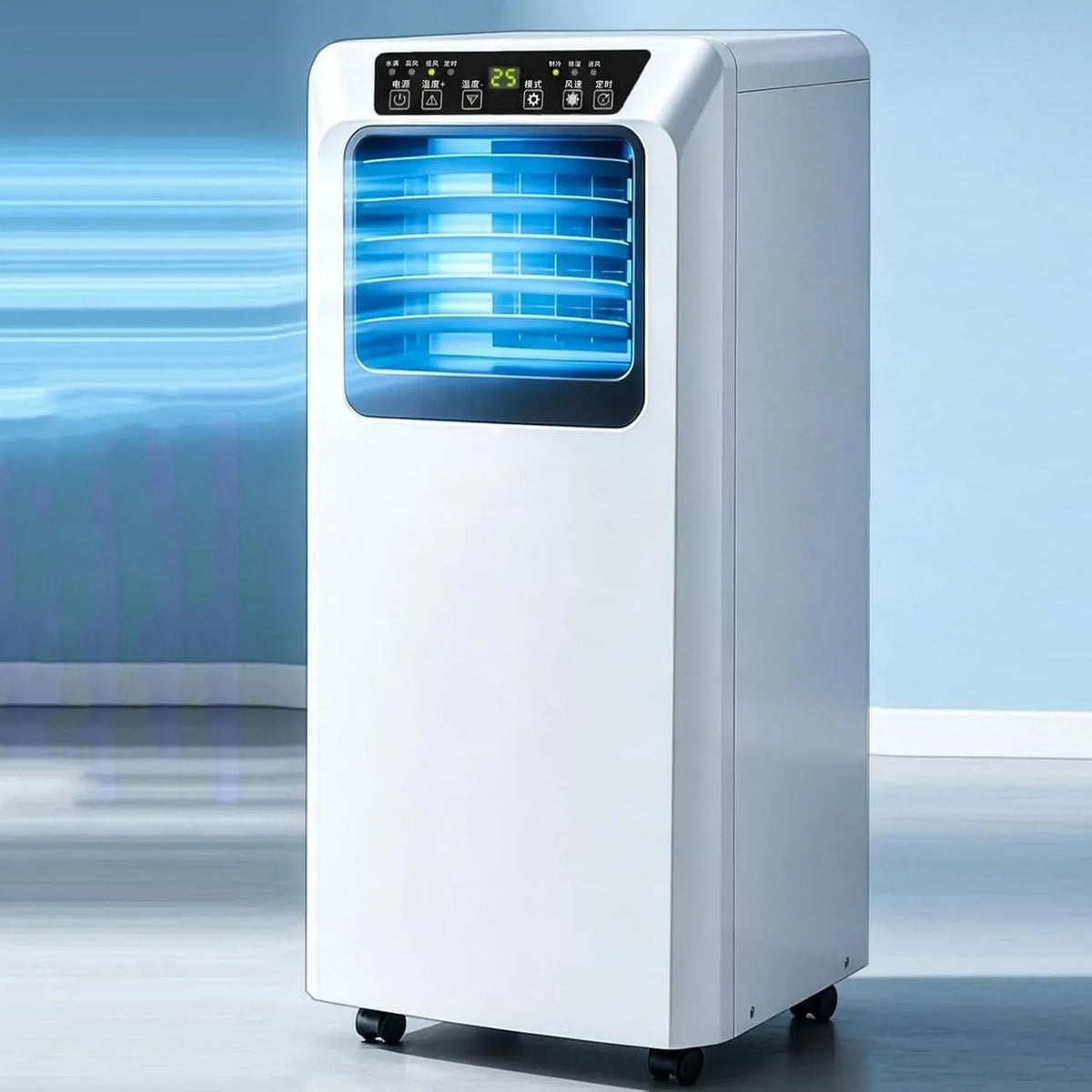 Condizionatore 24h, portatile, timer, unità AC Smart con Telecomando Timer e modalità Notte, Style 2