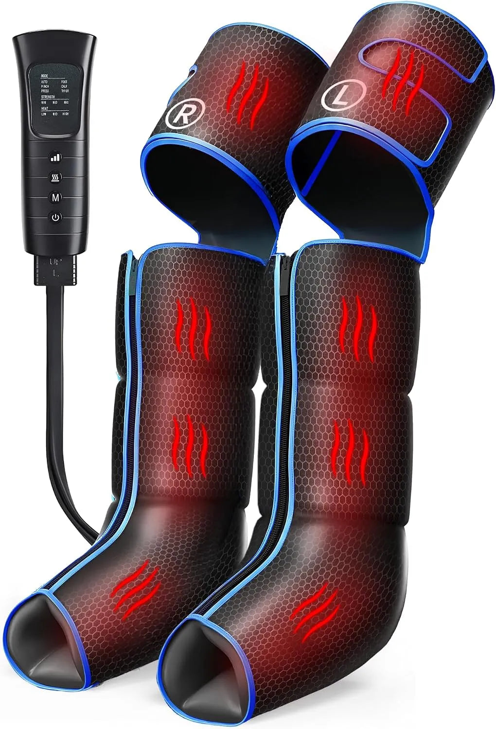 Massaggiatore, 3 livelli, funzione riscaldante, per Piedi e Gambe, COMFIER