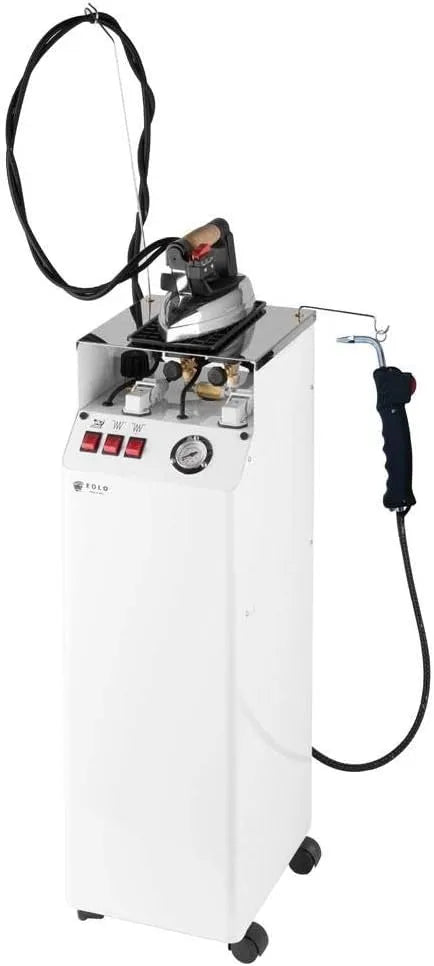 AV01 Ferro da Stiro FP RA Professionale e Pistola a Vapore Ricarica Automatica Stiro Verticale Orizzontale Caldaia in Rame Doppia Resistenza