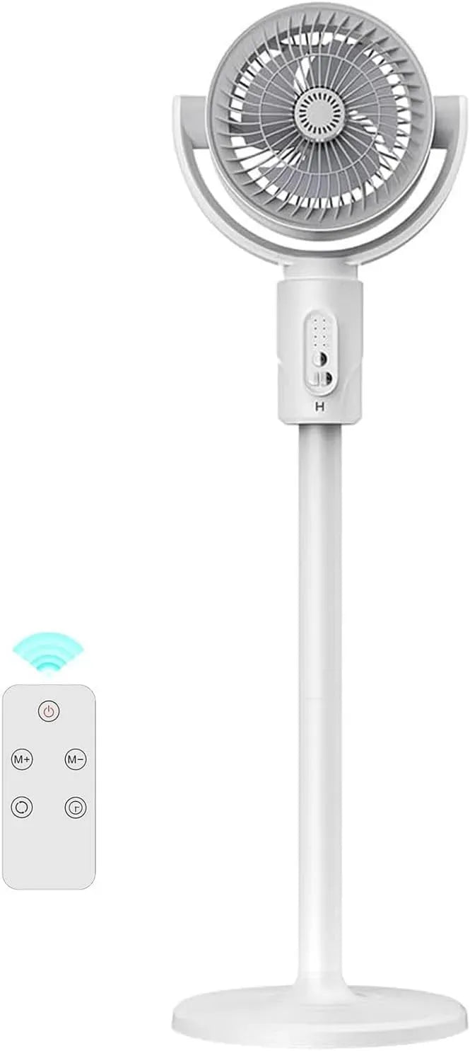 Ventilatore, 5 velocità, ECC, ventola per circolazione dell'aria, Smart Ventilatore A Piantana Silenzioso con Telecomando per Camera da Letto