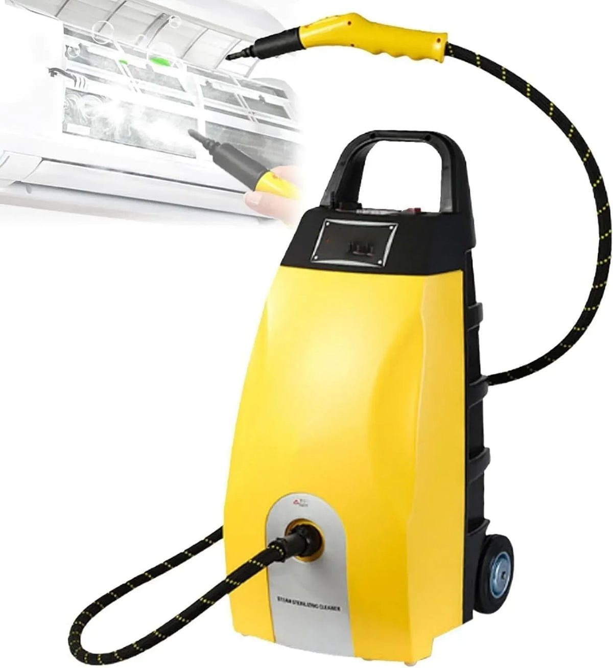 Pulitore a vapore, 3,5 L, 3000 W, multiuso, industriale, ampio serbatoio, ristoranti, uso su pavimenti, cucina, auto, finestre e divano