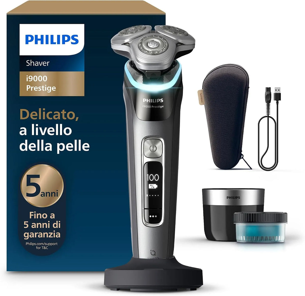 Philips i9000 XP9202/30 rasoio, pannello IPS, acciaio inox