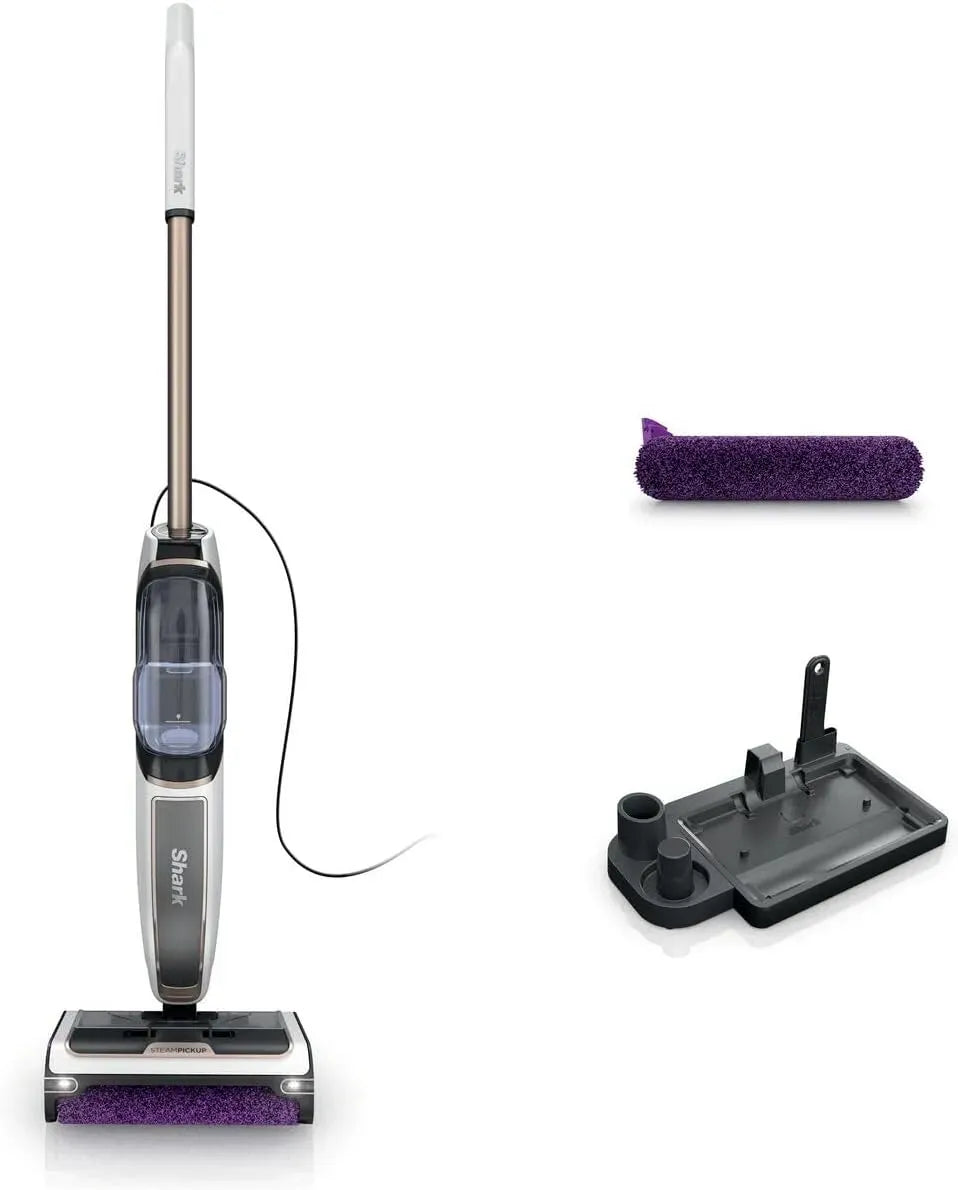 SD200EU Bianco, Shark SteamPickUp Scopa a Vapore Pavimenti Duri 3 in 1