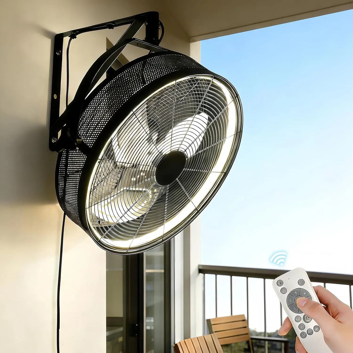Ventilatore, 50,8 cm, AHAWILL, inclinazione regolabile a 360°