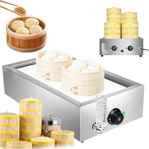 Vaporiera elettrica per alimenti, dotato di controllo della temperatura da 30 a 110 ℃ e allarme anti-secco, per professionale, per uso domestico e