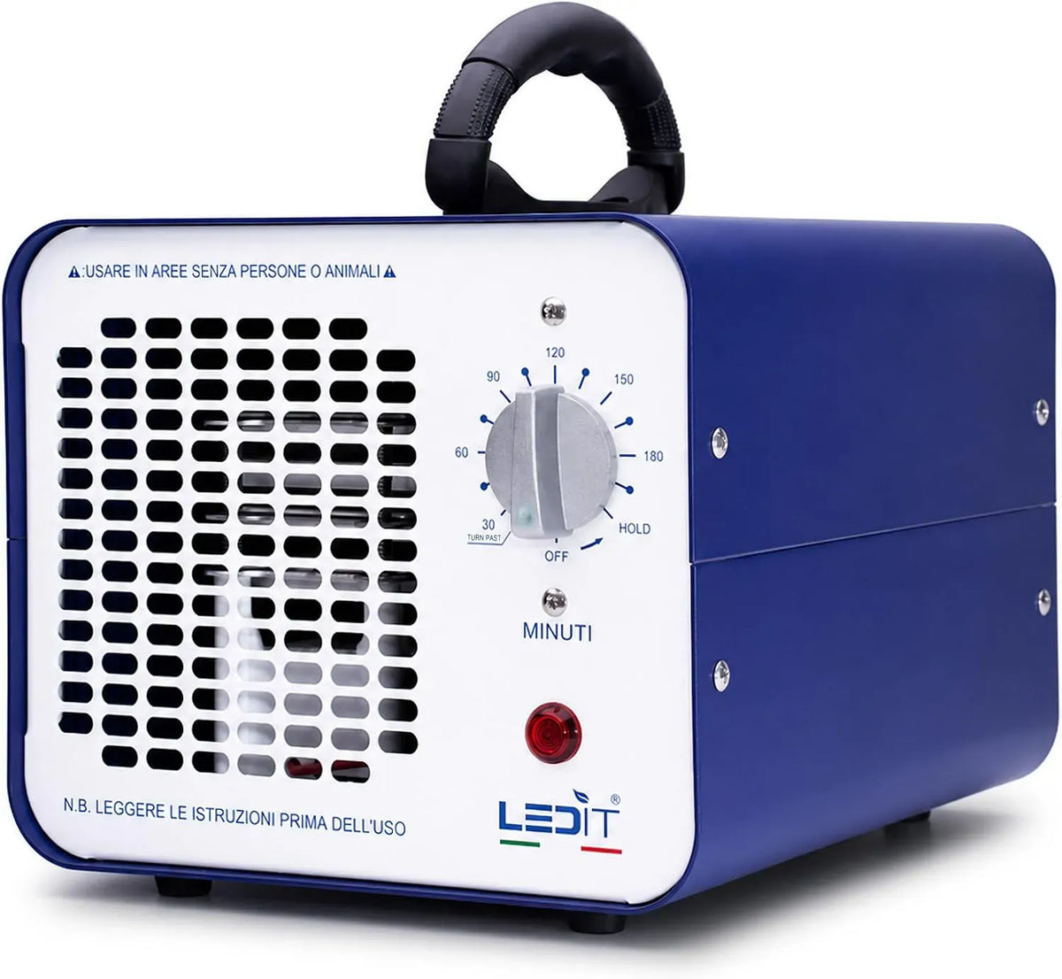 CNR 0 60000mg/h Generatore, Filtro, generatore di ozono e purificatore, 690 m, timer, professionale, LEDIT