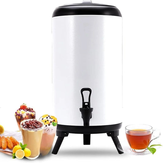 Bollitore elettrico, 6 L, portatile, acciaio inox, Dispenser di Acqua Calda e Fredda in Acciaio Inox, Maniglia Portatile