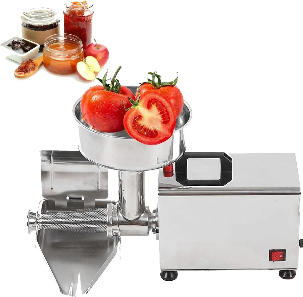 macchina per marmellata, pressa, 450 W, acciaio inox, per pomodoro, Colino