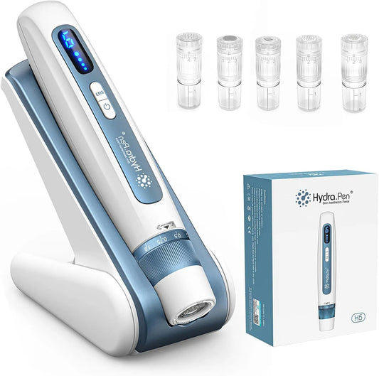 Per la Cura Della Pelle, Hydra, pen H5 Dermapen Microneedling Pen, Applicatore Wireless di Siero Essenziale con Microcorrente EMS, Rughe