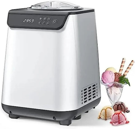 macchina per gelato e sorbetto, rimovibile, gelatiera autorefrigerante Macchina for gelato completamente automatica con compressore incorporato