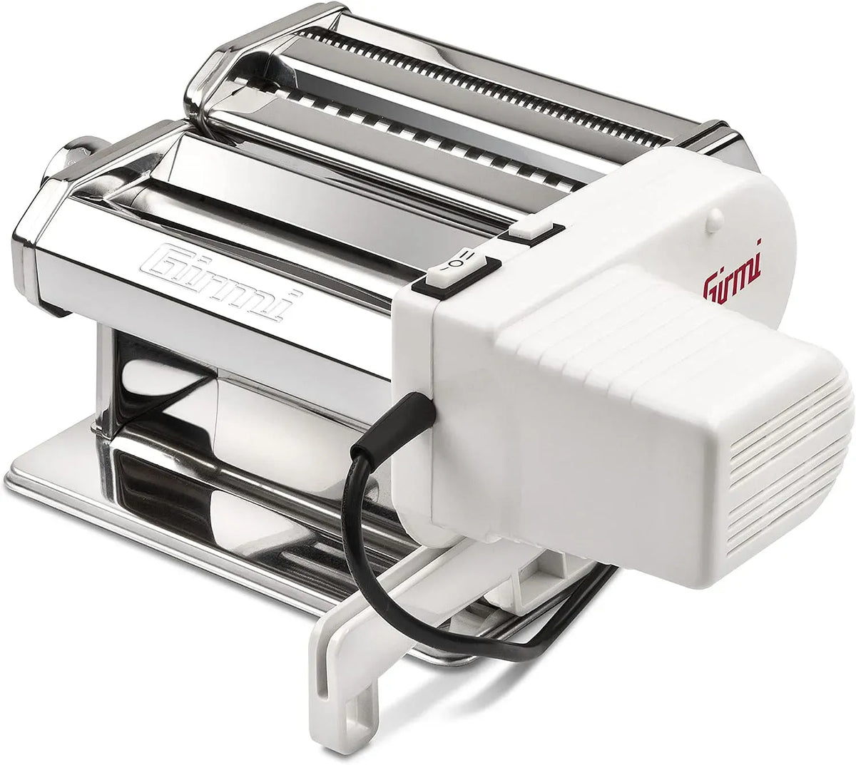 IM91 Macchina Per La, 33 x 17 x 27 cm, 90 W, acciaio inox, bianco, per La Pasta Elettrica, Girmi
