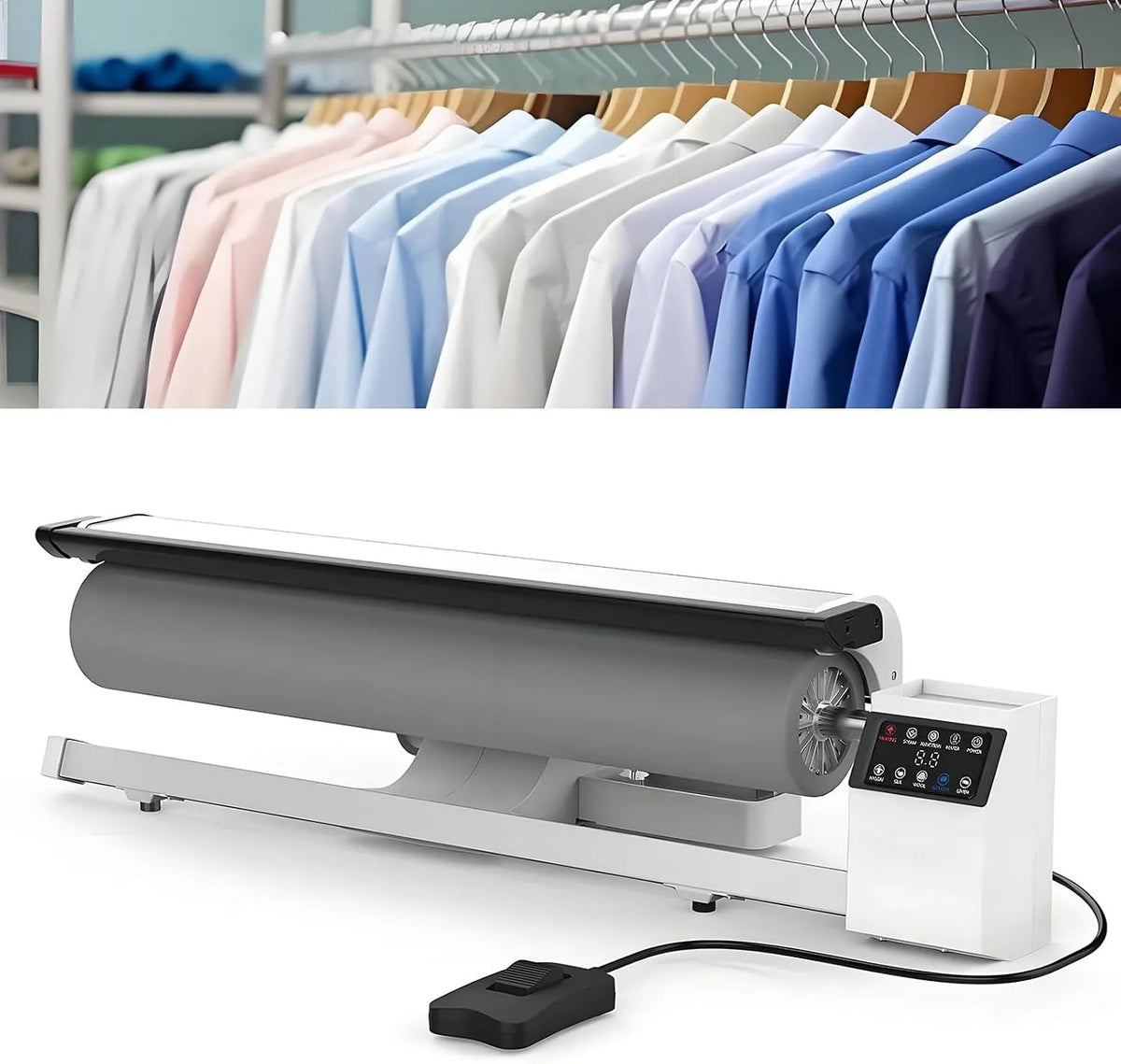 Vaporizzatore, Pressa, pressa da stiro a vapore, ferro da stiro elettrico, touch, industriale, professionale, per Tessuti