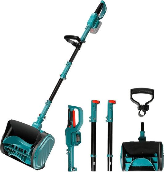 W 2200 Caricabatteria, macchina spazzaneve, 32 cm, 600 W, 20 cm, senza fili, per Neve Senza Fili Spazzaneve Elettrico 600 W 2200 giri