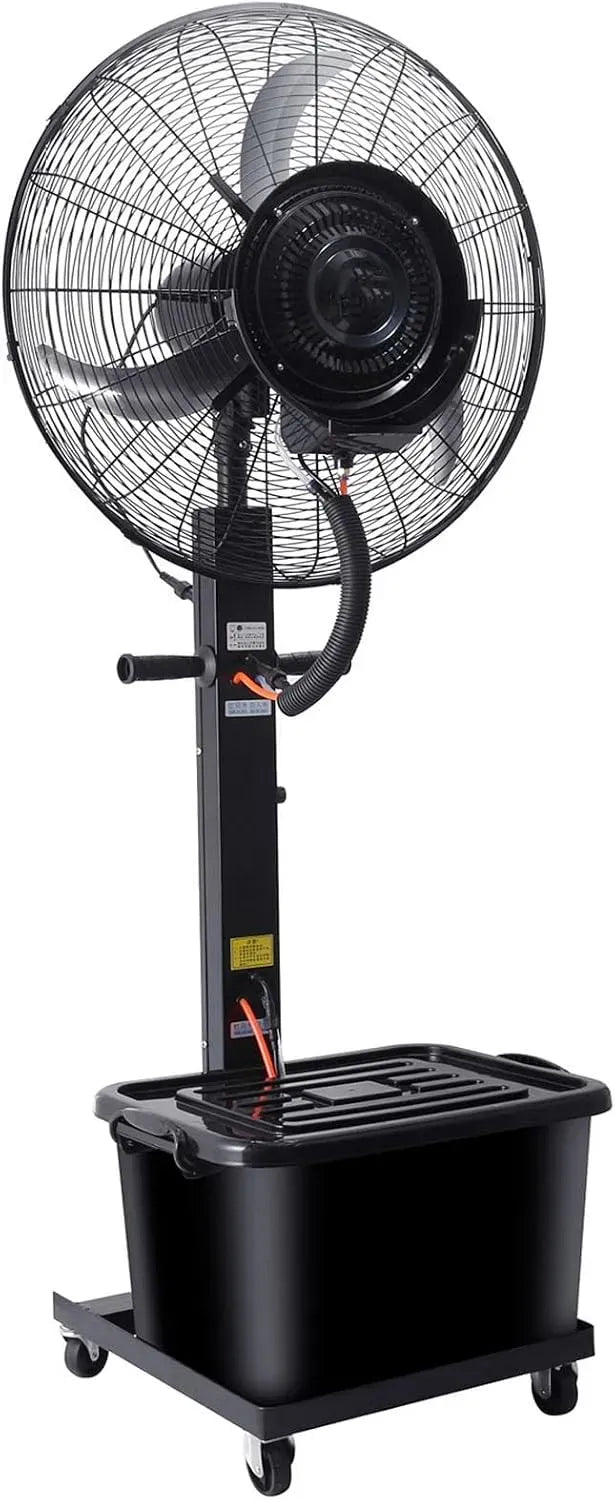 Ventilatore 26inchs, 26 pollici, 42 L, esterno, industriale, 3 velocità, oscillazione, ampio serbatoio, professionale, Oscillazione a 90°