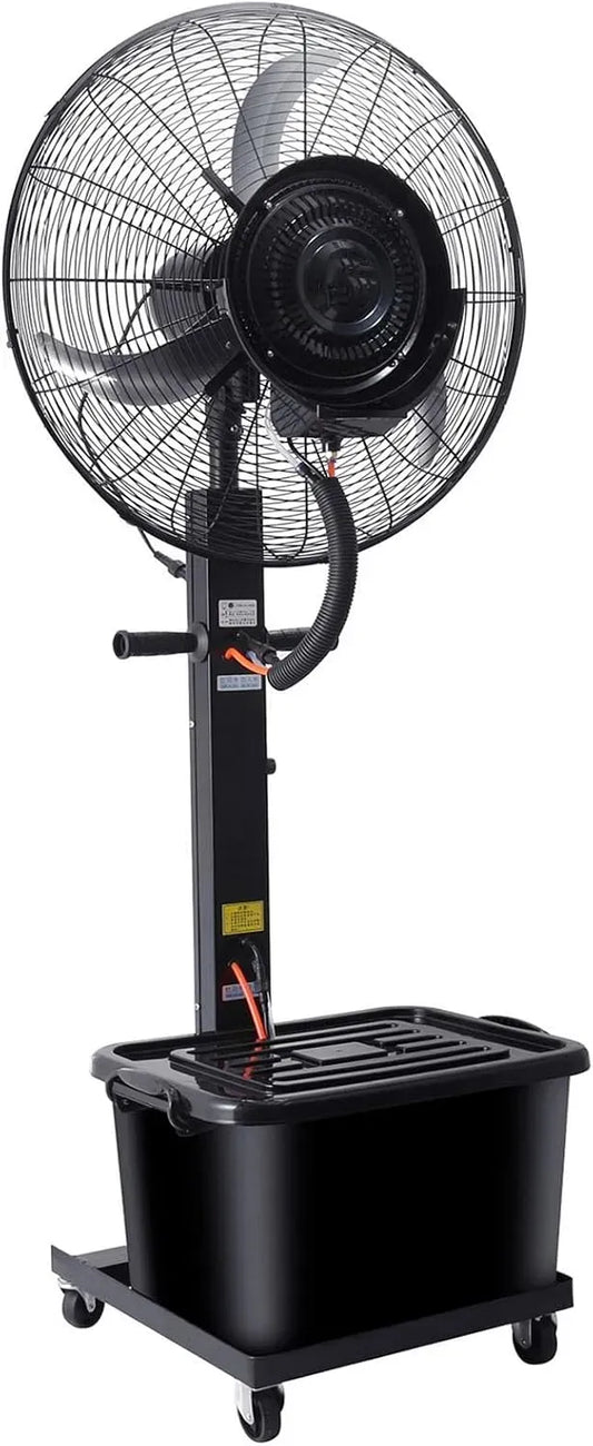 Ventilatore 26inchs, 26 pollici, 42 L, esterno, industriale, 3 velocità, oscillazione, ampio serbatoio, professionale, Oscillazione a 90°