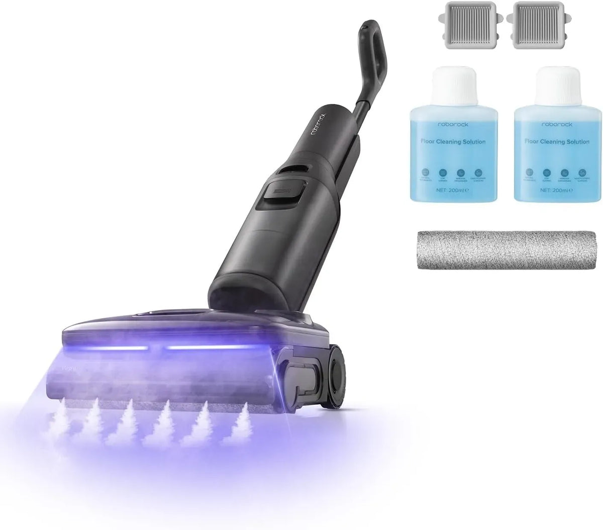 Aspirapolvere F25, vapore, aspiratore elettrico domestico, roborock Steam Set Aspirapolvere Lavapavimenti a Vapore Senza Fili