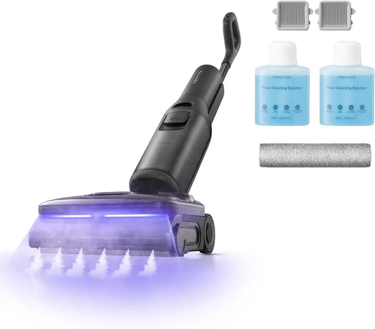 Aspirapolvere F25, vapore, aspiratore elettrico domestico, roborock Steam Set Aspirapolvere Lavapavimenti a Vapore Senza Fili