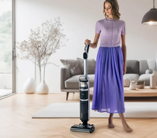 Aspirapolvere, VIOLA, aspiratore elettrico domestico, 007 Aspirapolvere Lavapavimenti Senza Fili