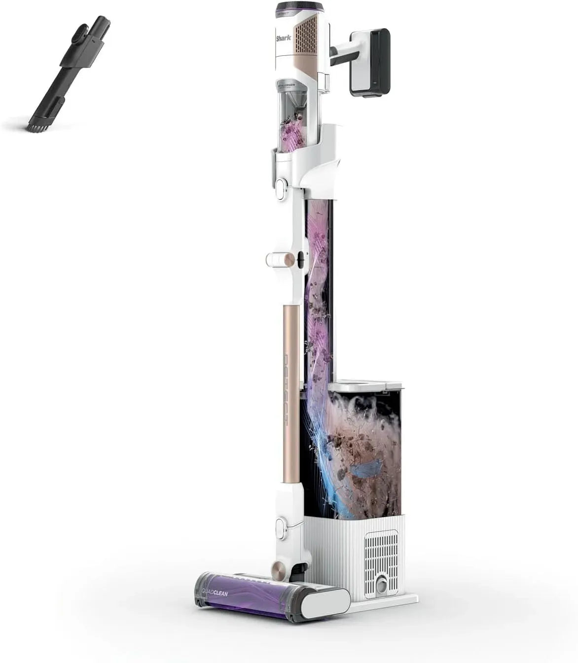 Aspirapolvere IW3612EU, bianco, aspiratore elettrico domestico, Shark Detect Clean & Empty