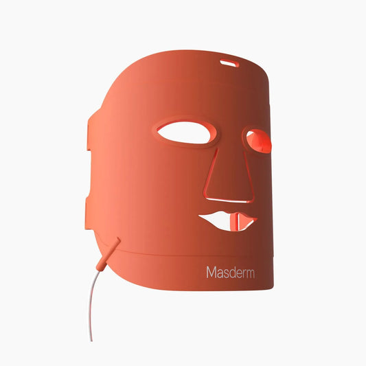 Fototerapia Viso e Collo, MASDERM, per Maschera LED Facciale Professionale, Terapia della Luce Rossa Antietà, Maschera LED Ringiovanente