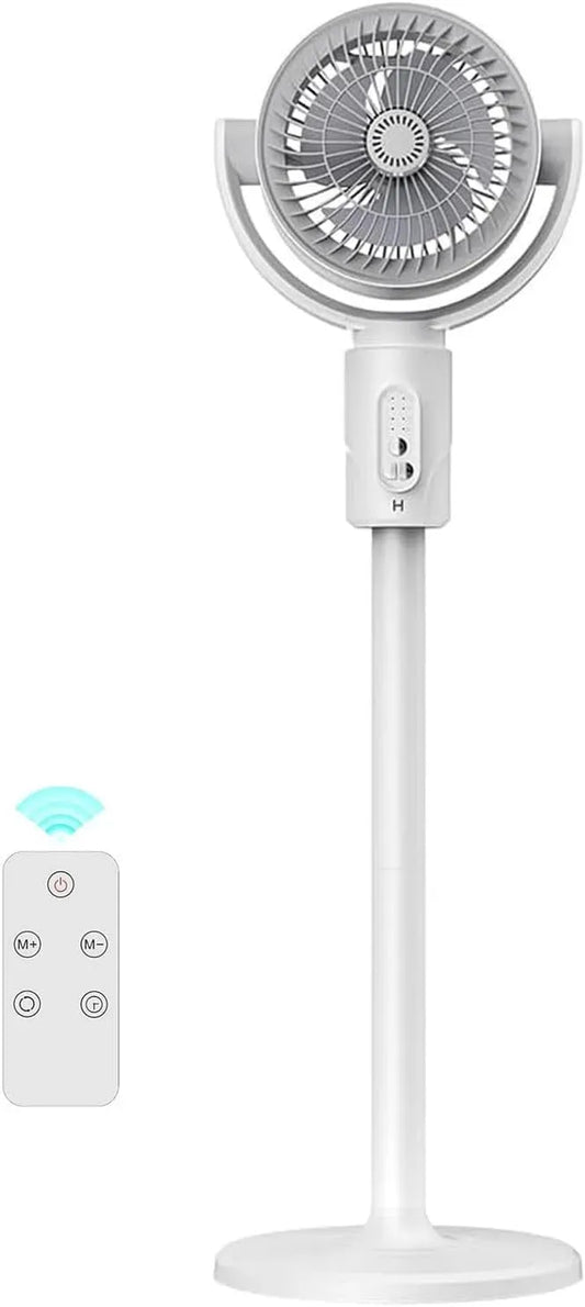 Ventilatore, 5 velocità, ECC, ventola per circolazione dell'aria, Smart Ventilatore A Piantana Silenzioso con Telecomando per Camera da Letto
