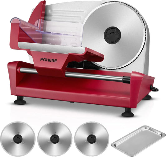 0-15mm Affettatrice, affettatrice per alimenti, 19 cm, 250 W, 15 mm, professionale, acciaio inox, per Carne Formaggio Pane