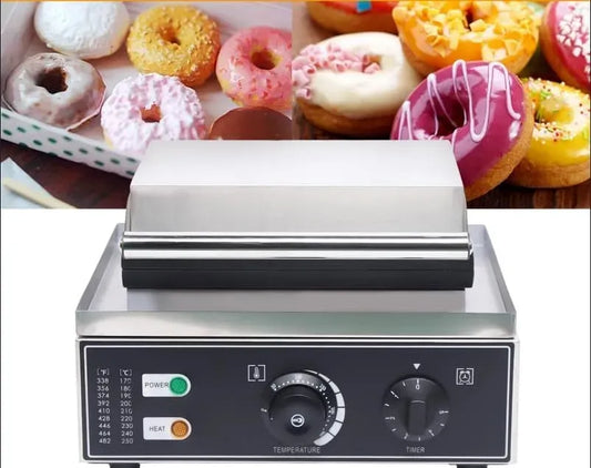 Macchina per ciambelle, 1550 W, 12 cavità, donut maker, professionale, rivestimento antiaderente