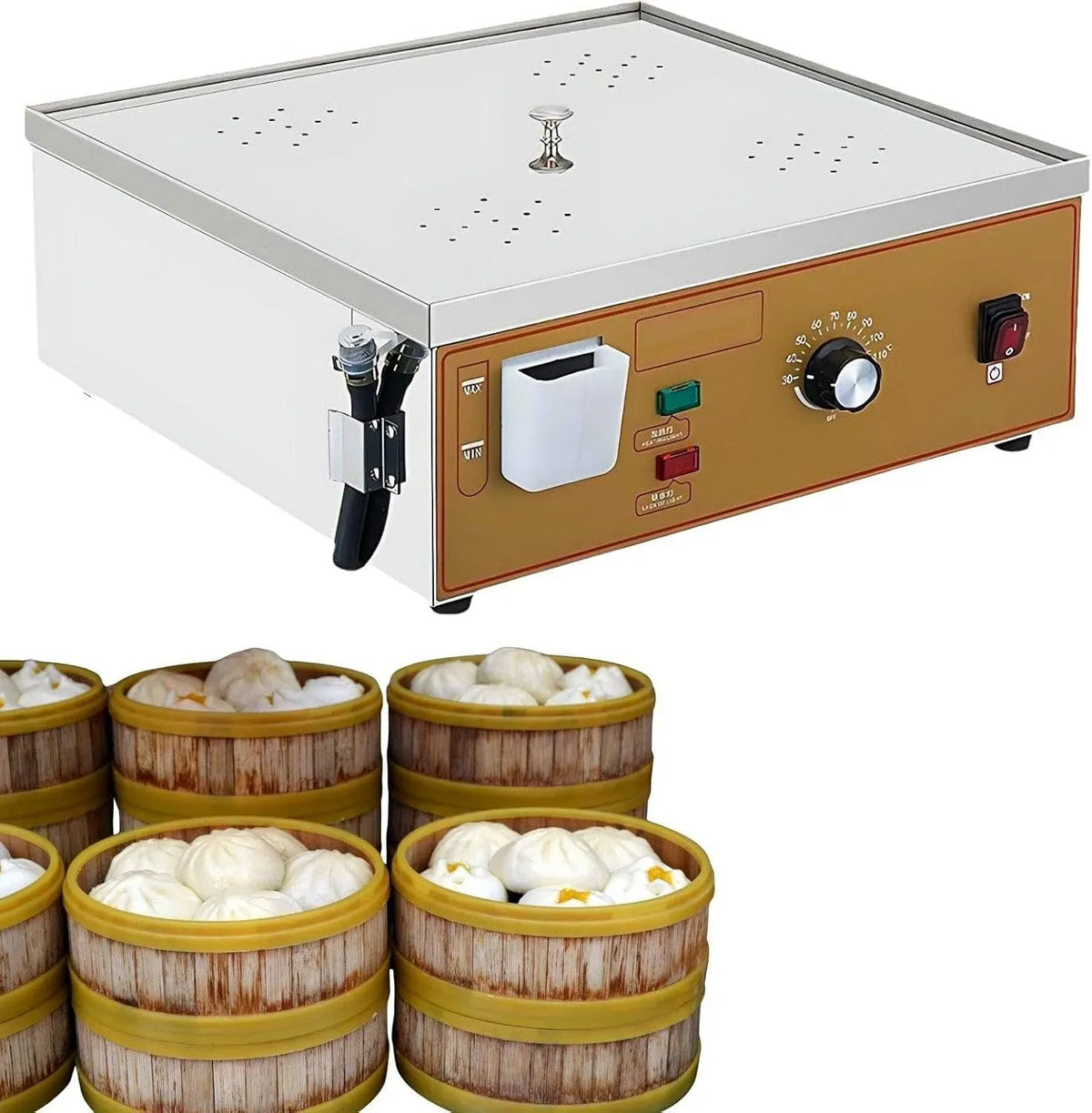 Vaporiera per uso professionale per dim sum, riscaldamento rapido in 3 minuti