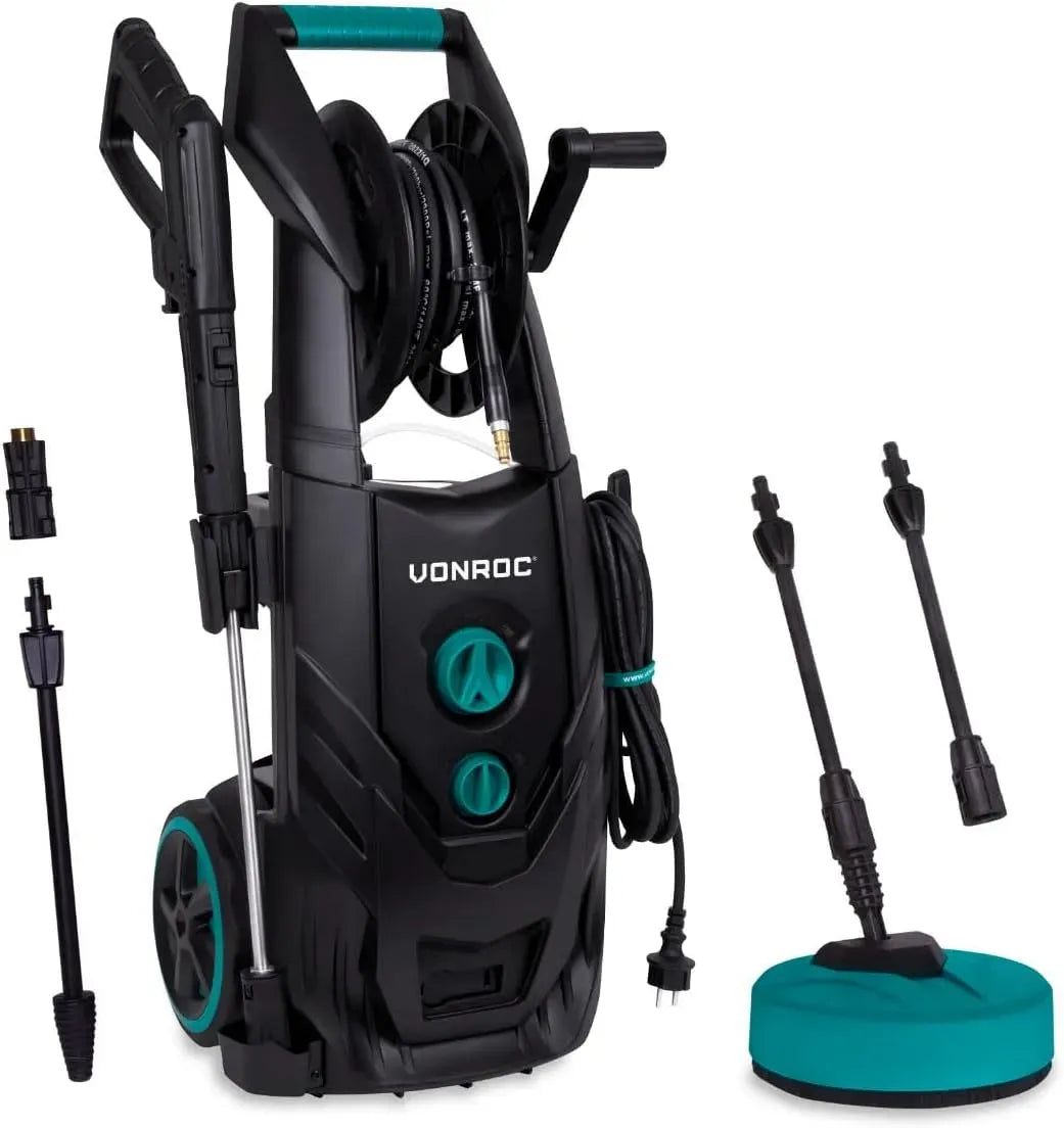 Idropulitrice, 2500 W, VONROC, 195 Bar, pulitrice ad alta pressione, Motore a Induzione