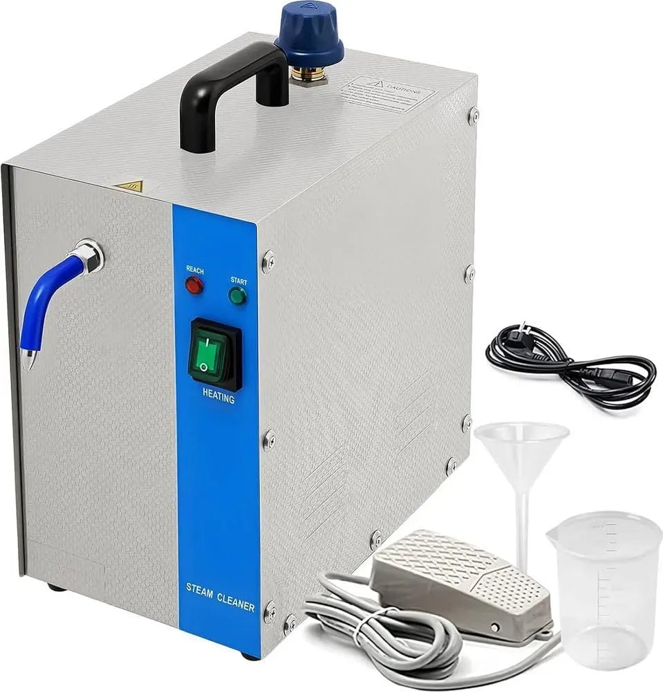 Pulitore a vapore, 2 L, 1300 W, professionale, argento