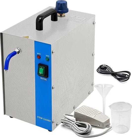 Pulitore a vapore, 2 L, 1300 W, professionale, argento