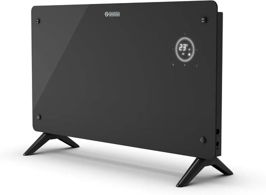 da parete o pavimento, Termoconvettore 2, Olimpia Splendid 99238 Caleo Glass WiFi, riscalda 60 m³, 2.000 W