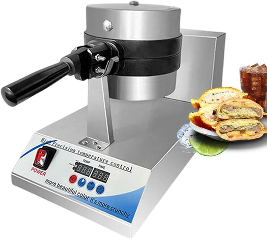 Macchina per hamburger, 0 a 300 °C, timer, professionale, display digitale, per hamburger con per uso domestico o commerciale