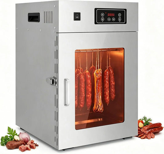 Asciugatrice, 30 a 90 °C, timer, professionale, rimovibile, 14 Ganci e Vaschetta Raccolta Liquidi Rimovibile, Temperatura Regolabile 30–90°C