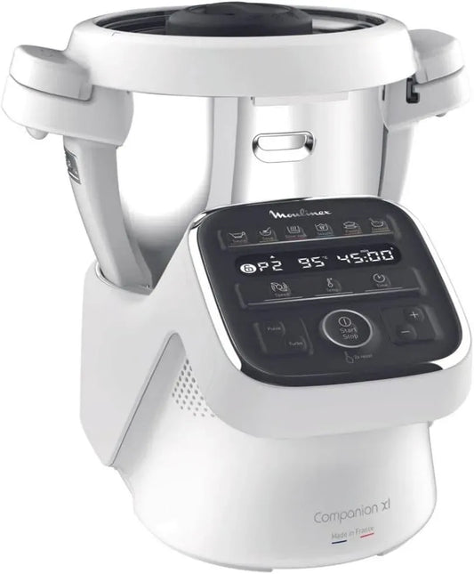 Moulinex HF80CBK Robot da cucina, 3 L, 1500 W, 12 programmi, 30 a 150 °C, Ricettari Personali Tramite l'App, 6 Accessori Dedicati