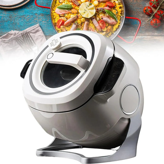 Pentola e padella, 6 L, 220 V, portatile, touch, effetto 3D, pannello Smart Touch