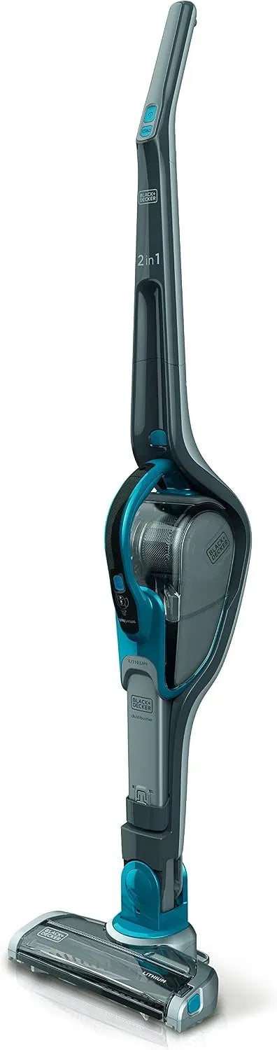 Black+Decker SVJ520BFS-QW 36 Wh, Scopa ricaricabile Smart Tech 2 in 1 dotato di aspiratore portatile estraibile 18 V Litio