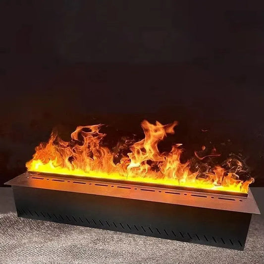 Touchscreen E Telecomando, LED Colore Fiamma Realistico, Camino Elettrico Incassato Camino a Vapore Acqueo 3D, 9 Diverse Fiamme, 50x24x18cm/19, Camino