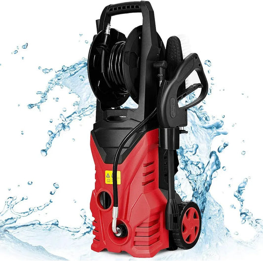 Idropulitrice, 1500 W, GYMAX, professionale, rosso