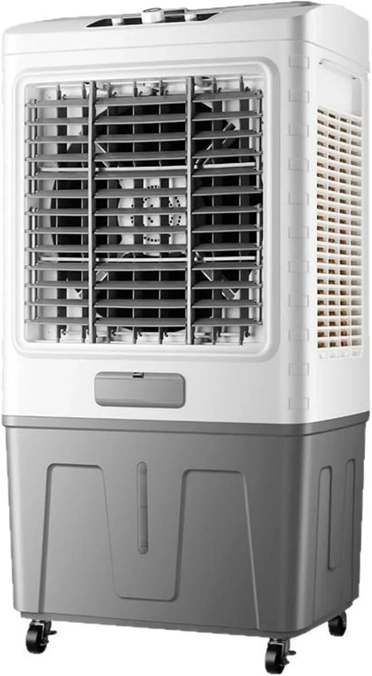 Ventilatore A 120 50L/60L/80L, 80 L, 3 velocità, oscillazione, ampio serbatoio, professionale, bianco, 3 velocità per Uso Interno Ed