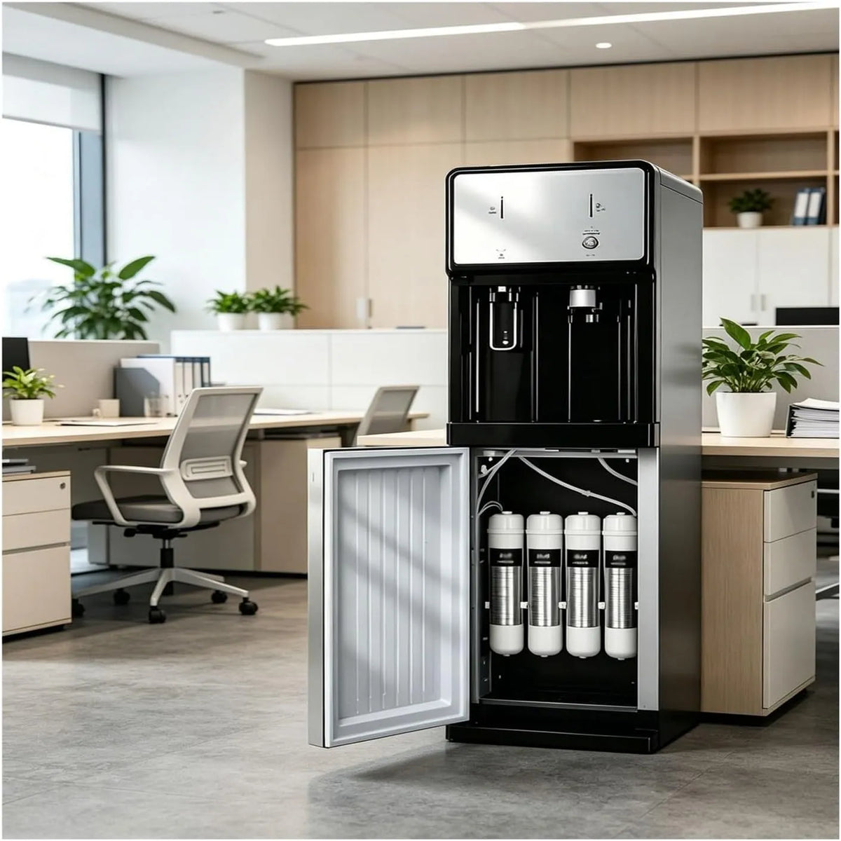 Dispenser, 3 livelli, per ufficio, Dispenser Acqua Fredda E Calda