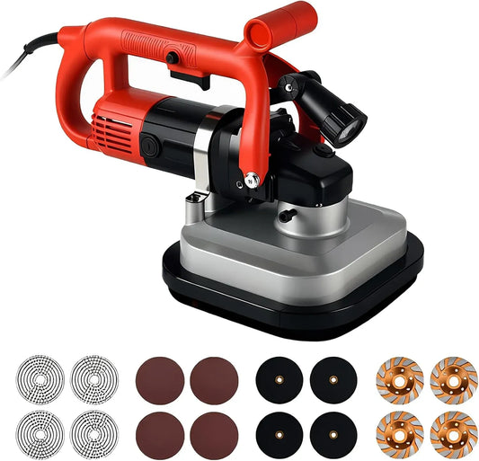 Lucidatrice, levigatrice, lucidatrice elettrica, 3600 W, per Cemento da 3600W con 6 velocità Regolabili