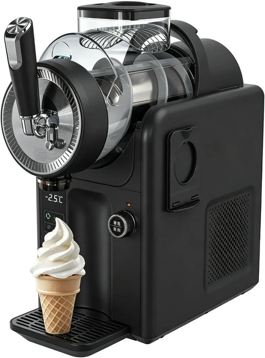 Distributore, nero, Distributore Bevande Fredde, Macchina Gelato Soft Black