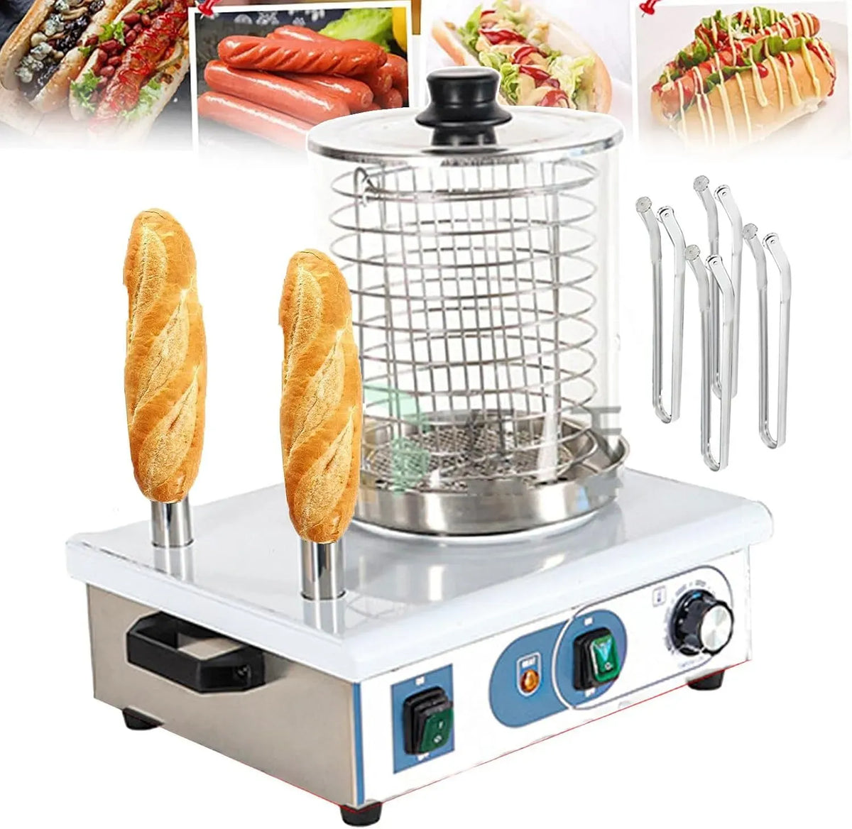 Contenitore, Griglia, professionale, food truck, rimovibile, per Salsicce