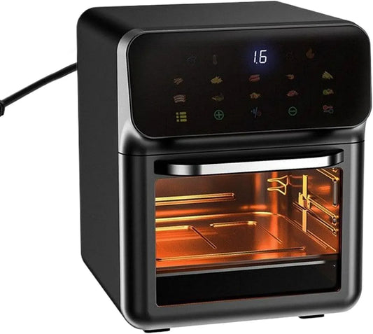 Forno elettrico per pizza, 0 a 200 °C, forno da cucina, Forno Air Fryer 2 Ripiani