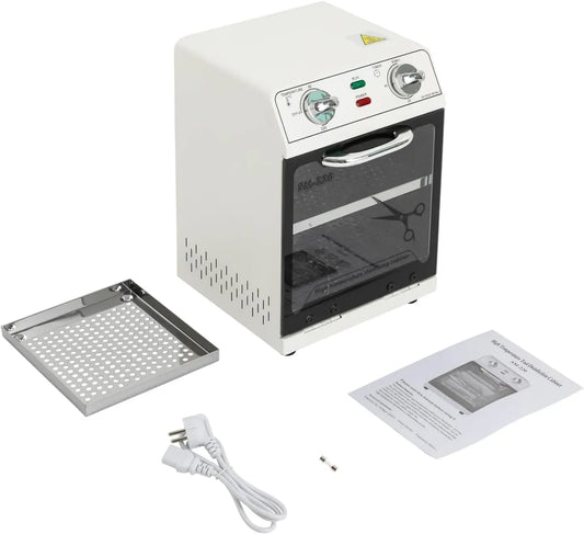 Sterilizzatore, sterilizzatore elettrico, 600 W, 2 zone di temperatura, bianco, per la disinfezione di strumenti per manicure
