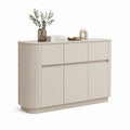 Credenza soggiorno beige in MDF rettangolare con 6 ante 120 x 40 x 80 cm