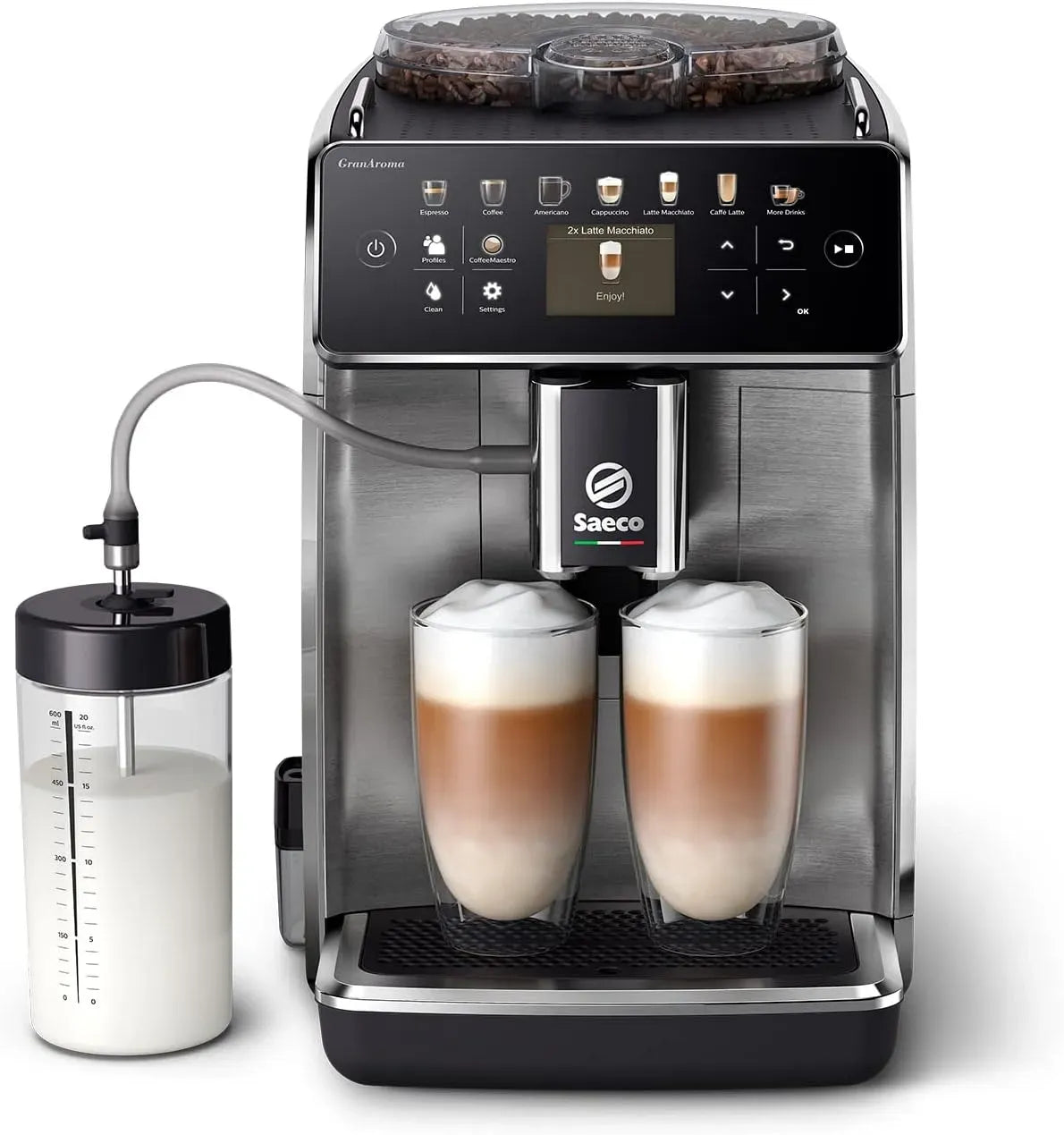 Philips SM6585/10 Macchina per caff, macchina da caffè elettrica, pannello IPS, per caffè completamente automatica